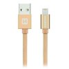 Swissten Datový Kabel Textile Usb / Lightning Mfi 2,0 M Zlatý