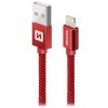 Swissten Datový Kabel Textile Usb / Lightning Mfi 2,0 M Červený