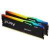 KINGSTON FURY Beast Black RGB 16GB DDR5 6000MHz / CL40 / DIMM / Kit 2x 8GB