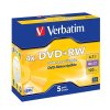 VERBATIM DVD+RW 4,7GB/ 4x/ Jewel/ 5pack