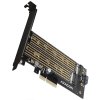 AXAGON PCIe x4 na M.2 NVMe M-KEY nebo SATA B-KEY / PCEM2-D / low-profile