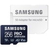 Samsung micro SDXC 256GB PRO Ultimate UHS-I U3, Class 10 (MB-MY256SA/WW) + SD adaptér