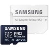 Samsung micro SDXC 512GB PRO Ultimate UHS-I U3, Class 10 (MB-MY512SA/WW) + SD adaptér