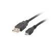 LANBERG Kabel USB 2.0 AM/Micro, 1m, čierny