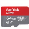 SanDisk Ultra micro SDXC 64GB UHS-I U1 Class 10 + Adaptér (SDSQUAB-064G-GN6MA)