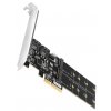 AXAGON PCIe pro 2x SATA 6G + 2x M.2 SSD / PCES-SA4M2 / délka: 2230 až 2280