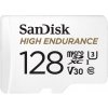 SanDisk High Endurance micro SDXC 128GB UHS-I U3 Class 10 + Adaptér (SDSQQNR-128G-GN6IA)