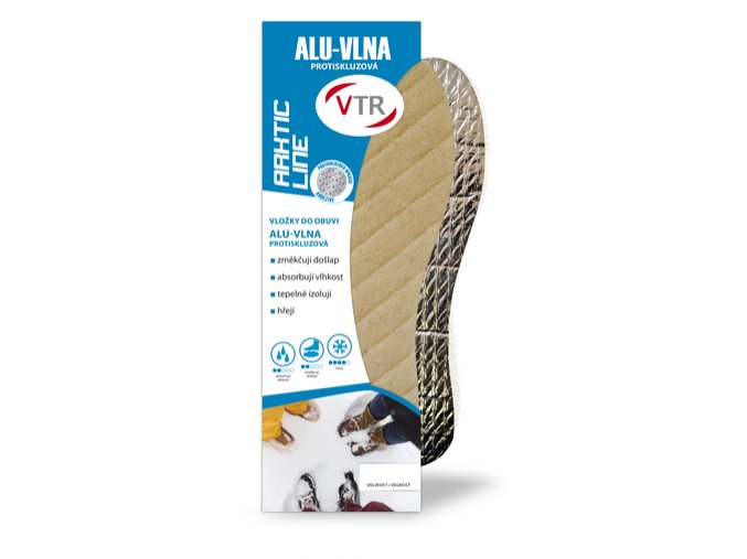 VTR Vložky do bot ALU-Vlna protiskluzové