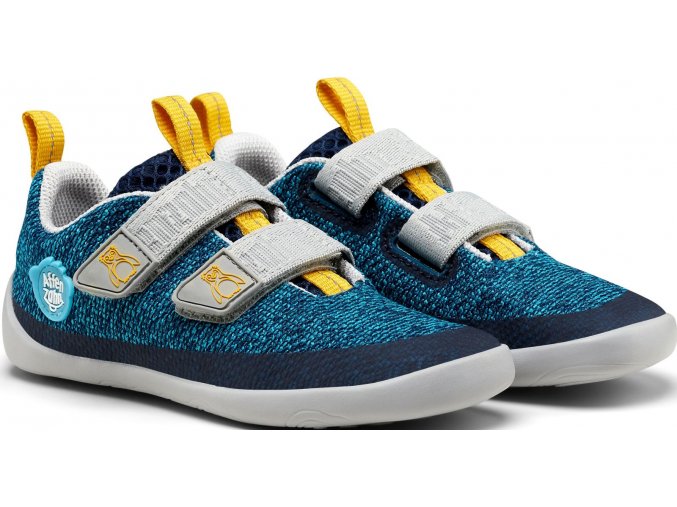 Dětské barefoot boty Affenzahn Sneaker Knit Happy - Penquin