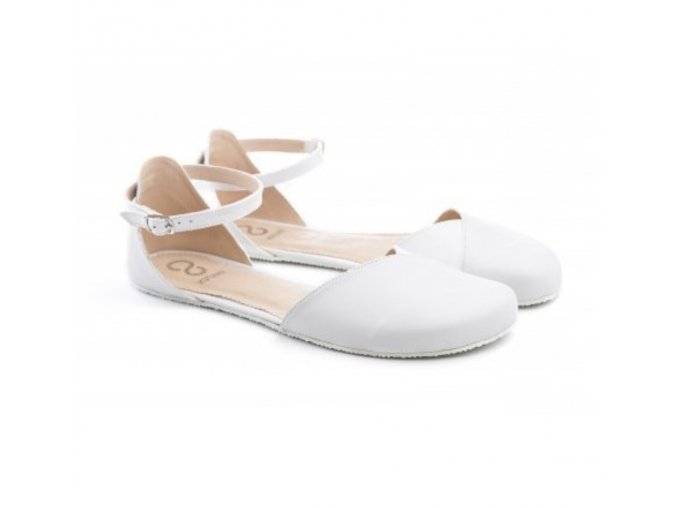 Barefoot sandálky POPPY  White (regular - normální šíře)