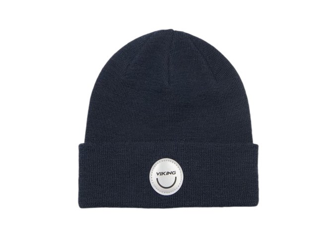 Čepka Viking Play Wool Beanie Warm Reflec Kids navy
