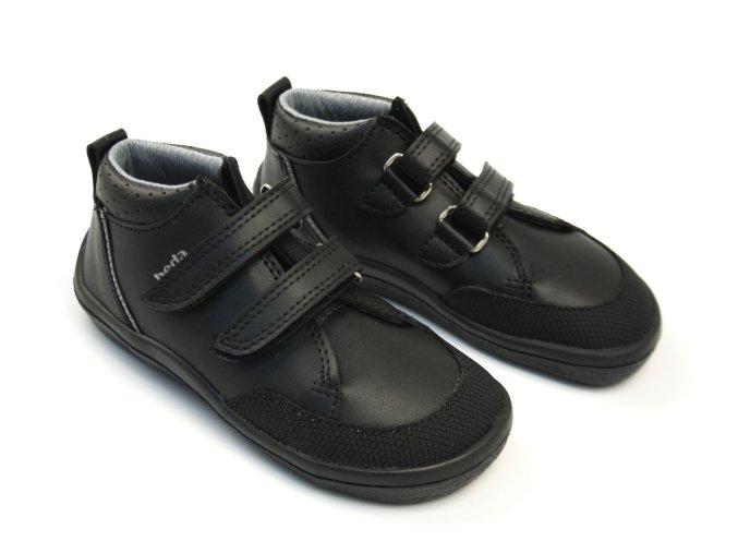 Kotníkové celoroční barefoot Beda s membránou Black BFN 170060/W/M/NL/OK/OP