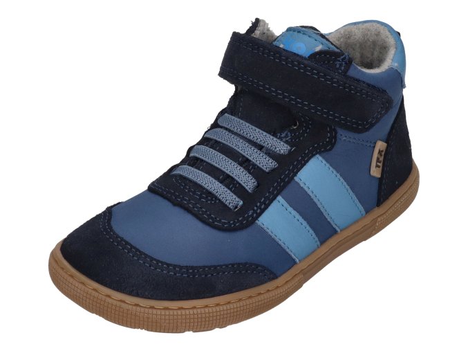 KOEL Barefoot Kinderschuhe DEVO TEX PRINT MERINO blue 1 18679