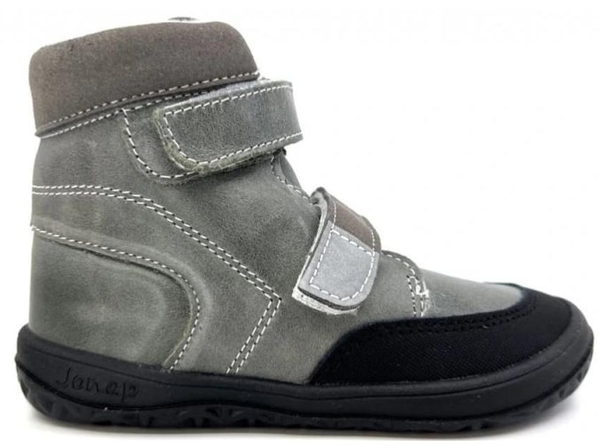 24154 2 zimni barefoot boty jonap falco ovci vlna seda