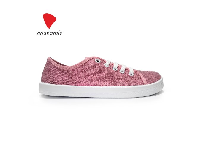 Anatomic STARTER - A09 - růžové třpytivé s bílou podrážkou