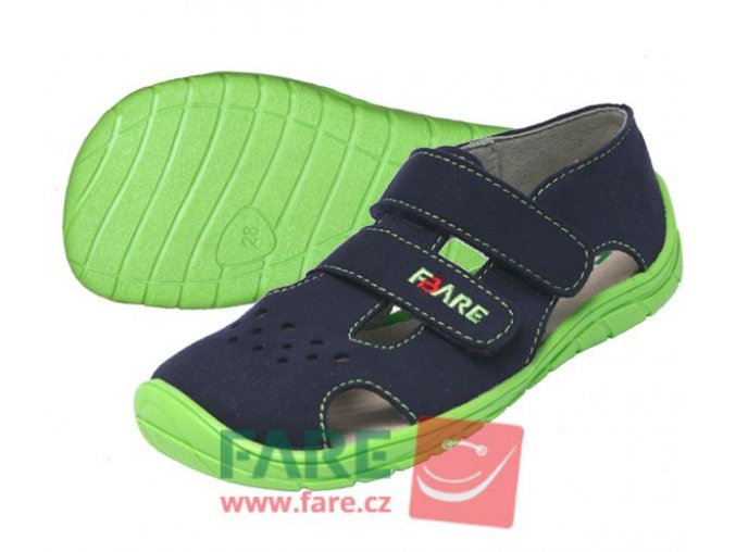 FARE BARE letní modro-zelené sandále A5262201