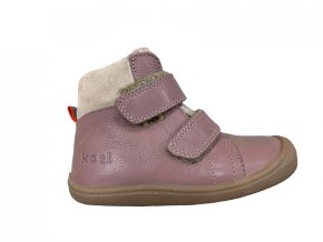 Barefoot zimní obuv s membránou KOEL4kids - Emil nappa Tex Old Pink 2022/2023