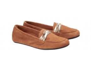 Balerínky ZAQQ QERP velours cognac/ QERP cognac
