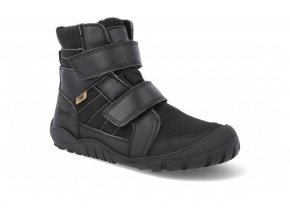 Barefoot zimní obuv s membránou Koel - Milan Vegan Tex Black černá