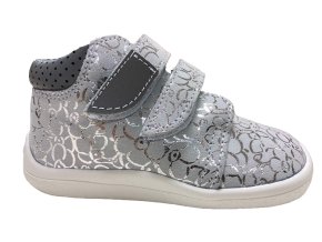 Kotníkové celoroční barefoot Beda s membránou BF 0001/W/M/TS/2/OP Silver Shine