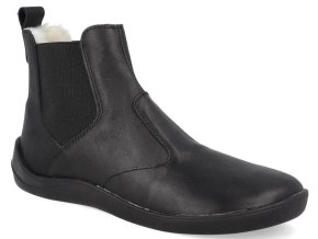 49959 j lola v cerne barefoot damske zimni boty jampi lola chelsea cerne vlna 1