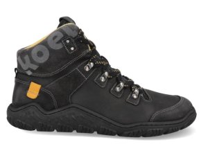 Barefoot trekking boty Koel - Robo Merino 000 Black