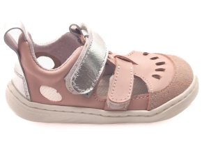 Barefoot Pegres SBF 22 kožené sandálky růžová