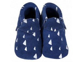 Mocassins suede Navy front