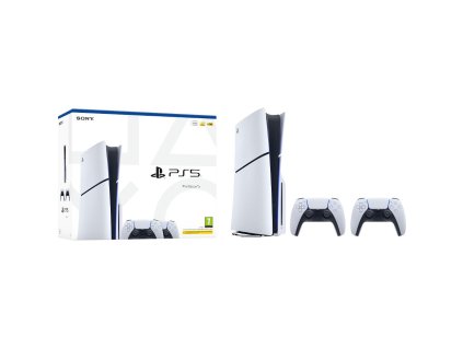 Sony PlayStation 5 + 2x DualSense Wireless Controller White