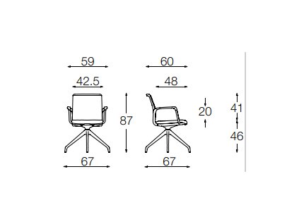 5183 zidle bile provedeni ctyrramenna zvysena otocna podstava sitovana operka pevne podrucky