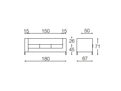 6083 trojmistna sedacka frame