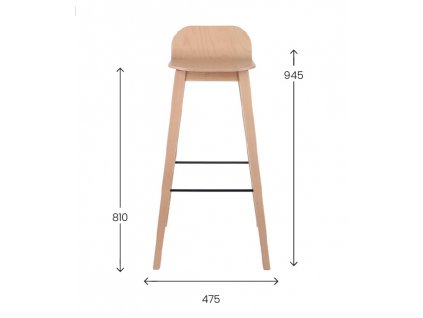 TN GROSPOL_MALMO 4HW BARSTOOL WOOD01