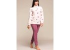 Dámská pyžama s delšími nohavicemi s úplety
