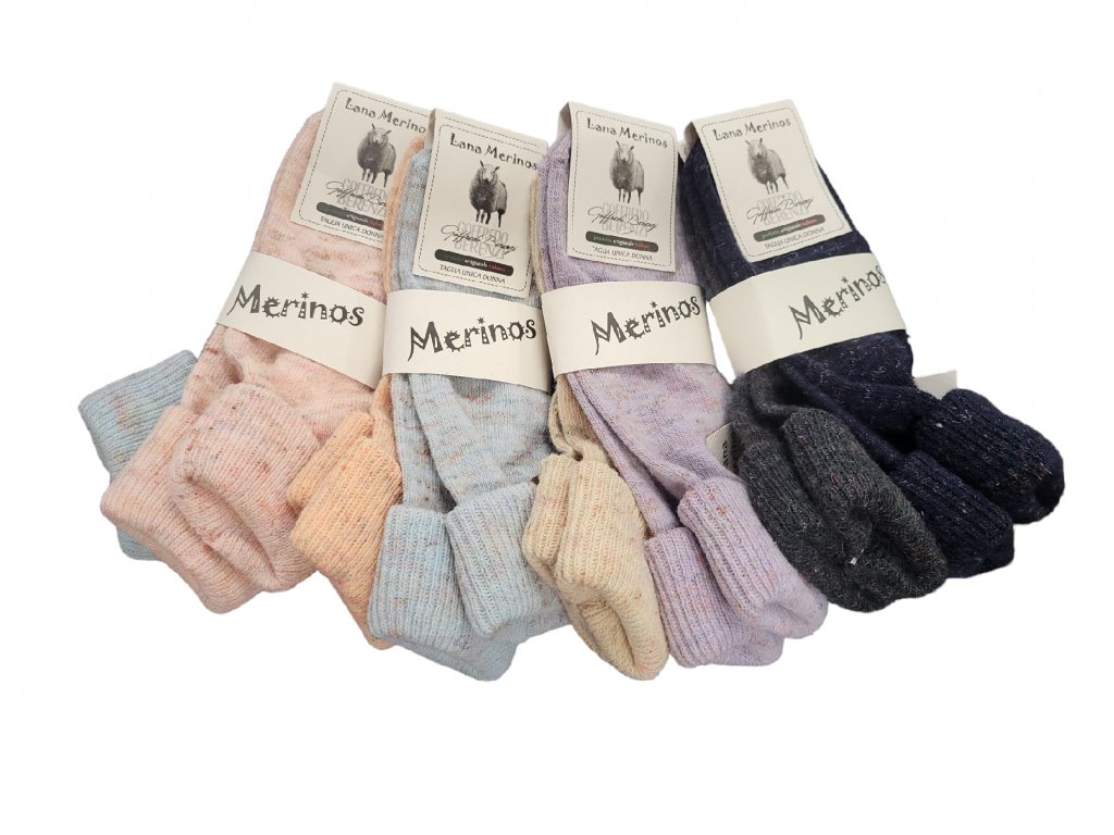 Merino 1000 dámské ponožky Merino Barva: meruňková, Velikost: 35-40