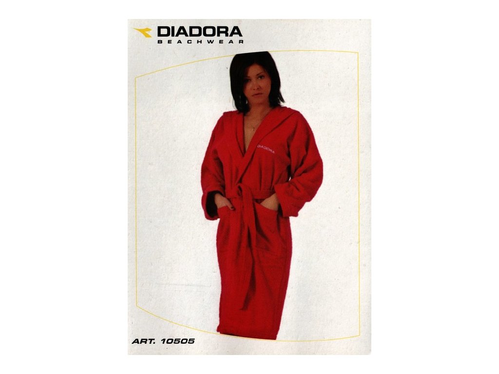 Diadora 10505 dámský župan froté (Barva bílá, Velikost oblečení XL)