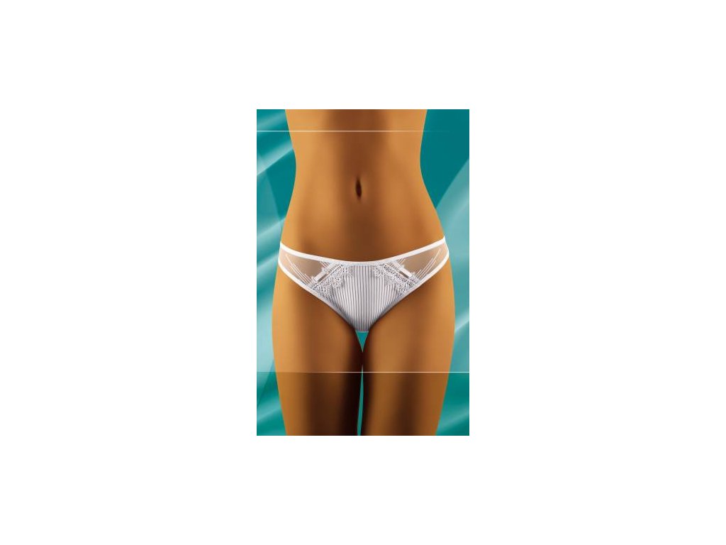 Wolbar Sisi dámské brazilské kalhotky (Barva bílá, Velikost oblečení M)