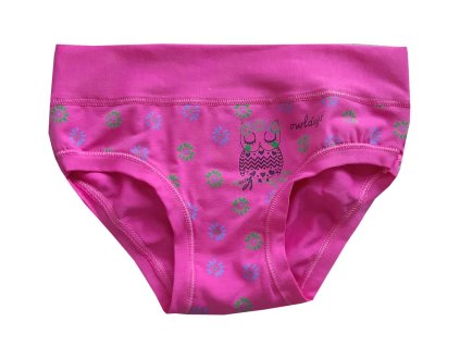 EMY Bimba 2467 tmavě růžové dívčí kalhotky se sovičkou