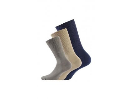 Wola N04 černé pánské ponožky-nekompresní lem