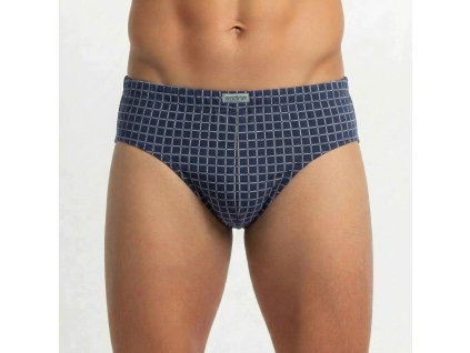 3563 modrosede kostkovane slipy