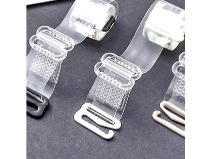 8100 černá silikonová ramínka k podprsence