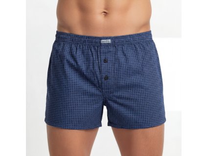 5959 cerne kostkovane trenyrky Andrie s rozparkem