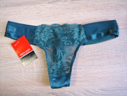 Pierre Cardin 9472 dámské tanga (Barva zelená tmavá, Velikost oblečení L)