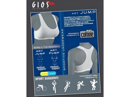 GIOS Jump dámská sportovní podprsenka (Barva černá, Velikost oblečení XL)