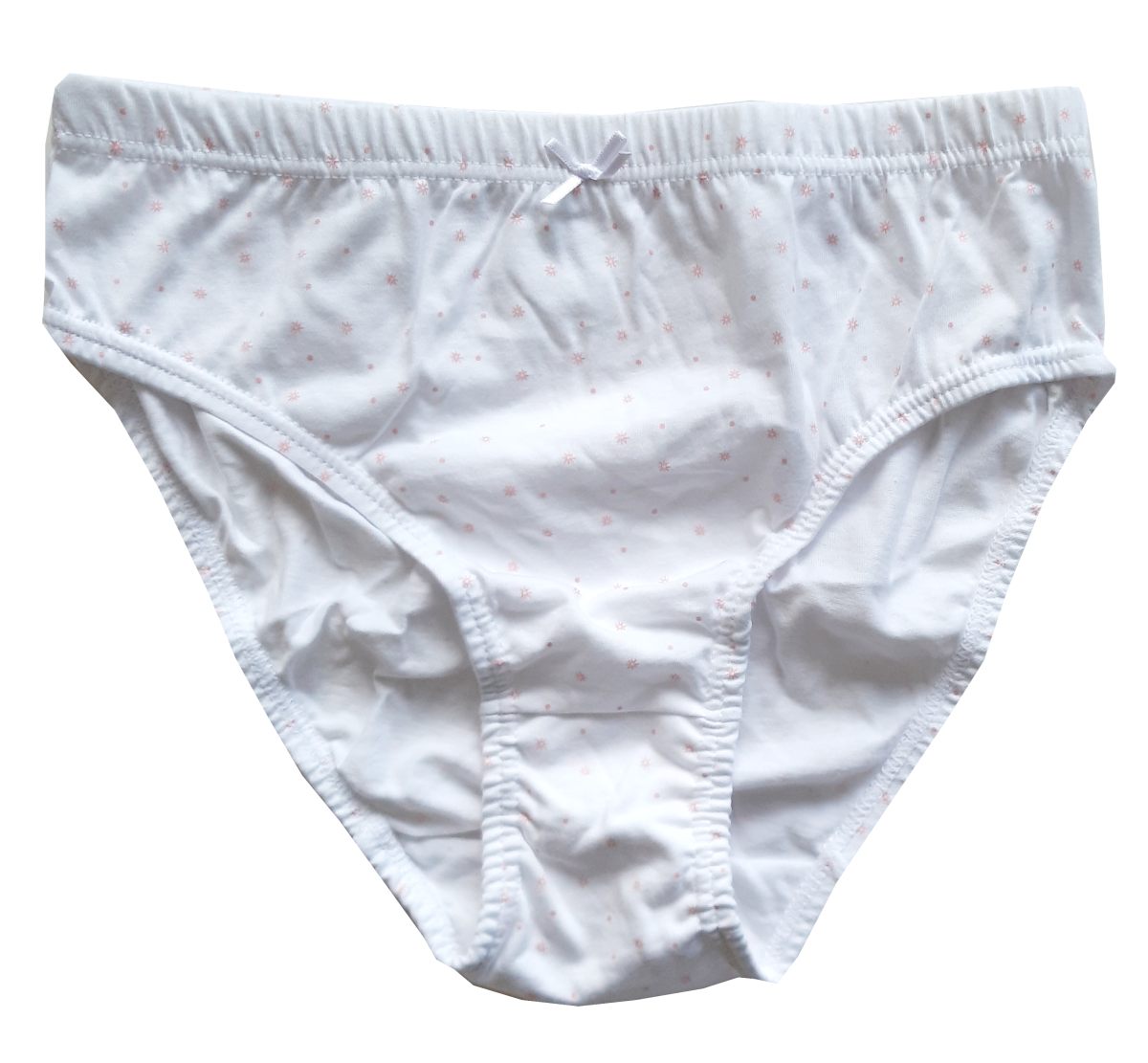 Andrie PS 2817 dámské kalhotky 100% bavlna Barva: bílá-růžová, Velikost: 2XL