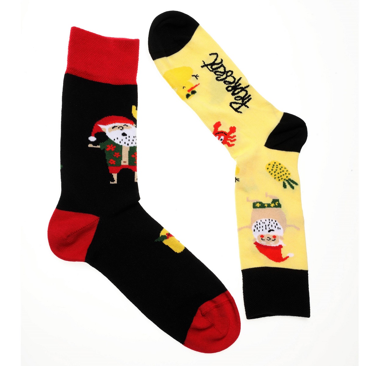 Represent 0604 veselé ponožky holiday Barva: černá, Velikost: S