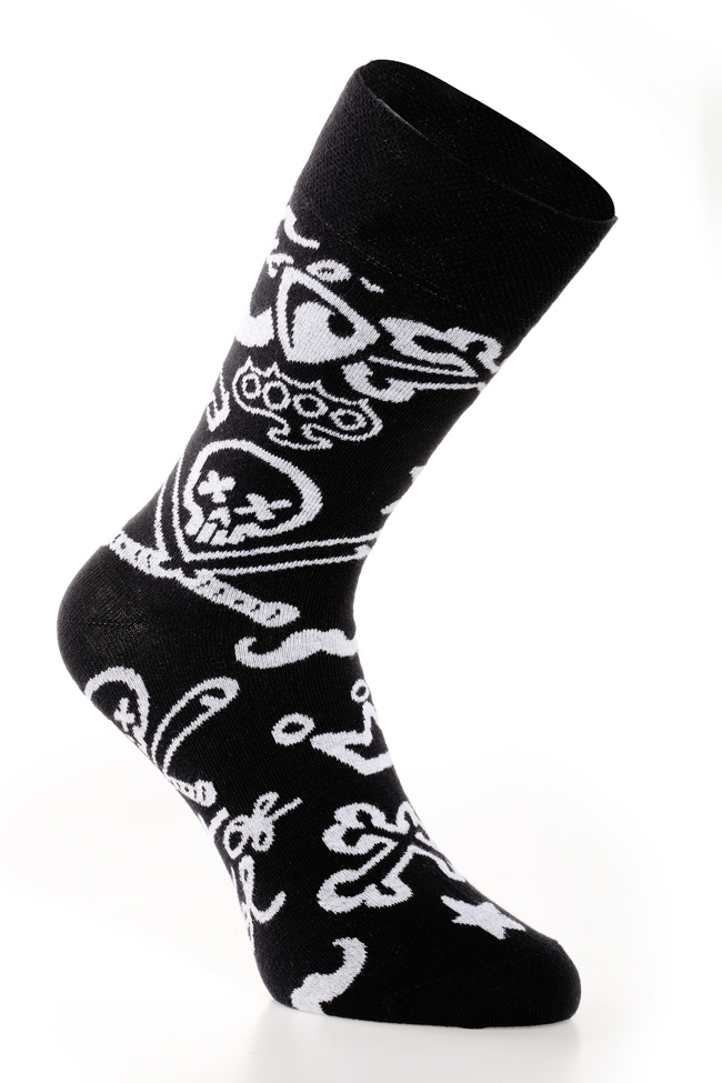 Represent 0601 ponožky out of control černé Barva: černá, Velikost: 39-42