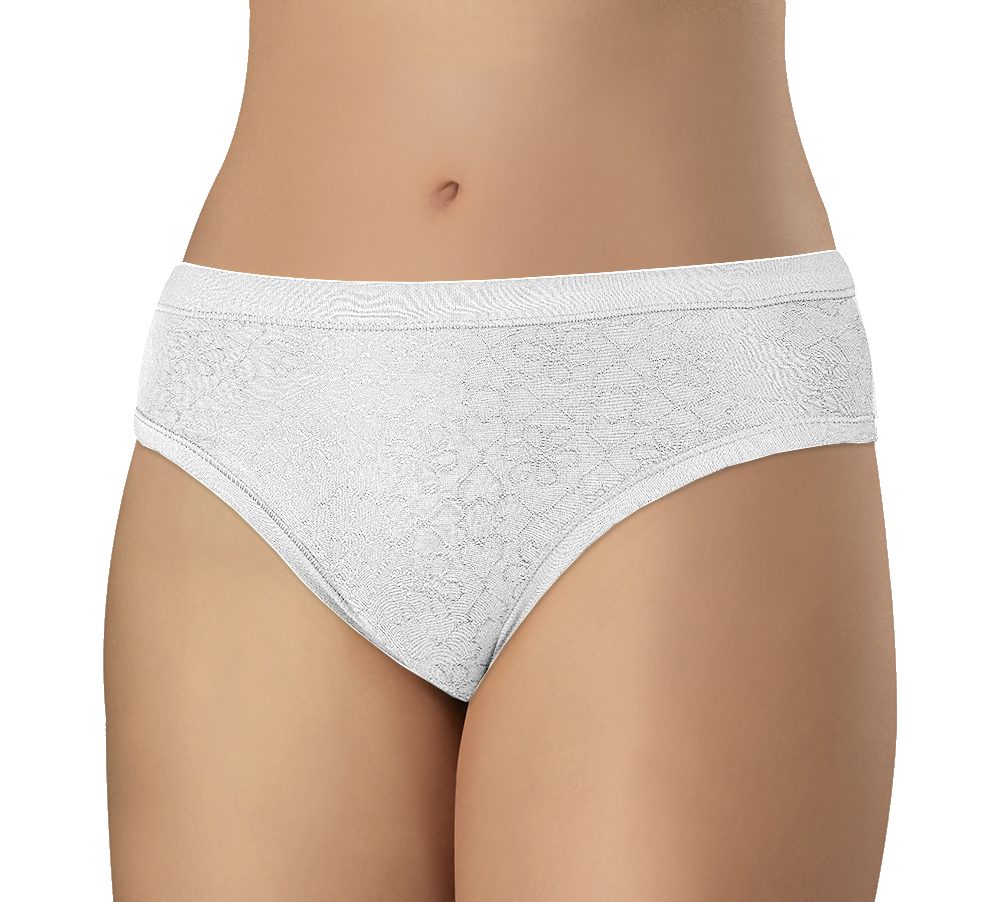 Andrie PS 2887 bílé dámské kalhotky Barva: bílá, Velikost: XL