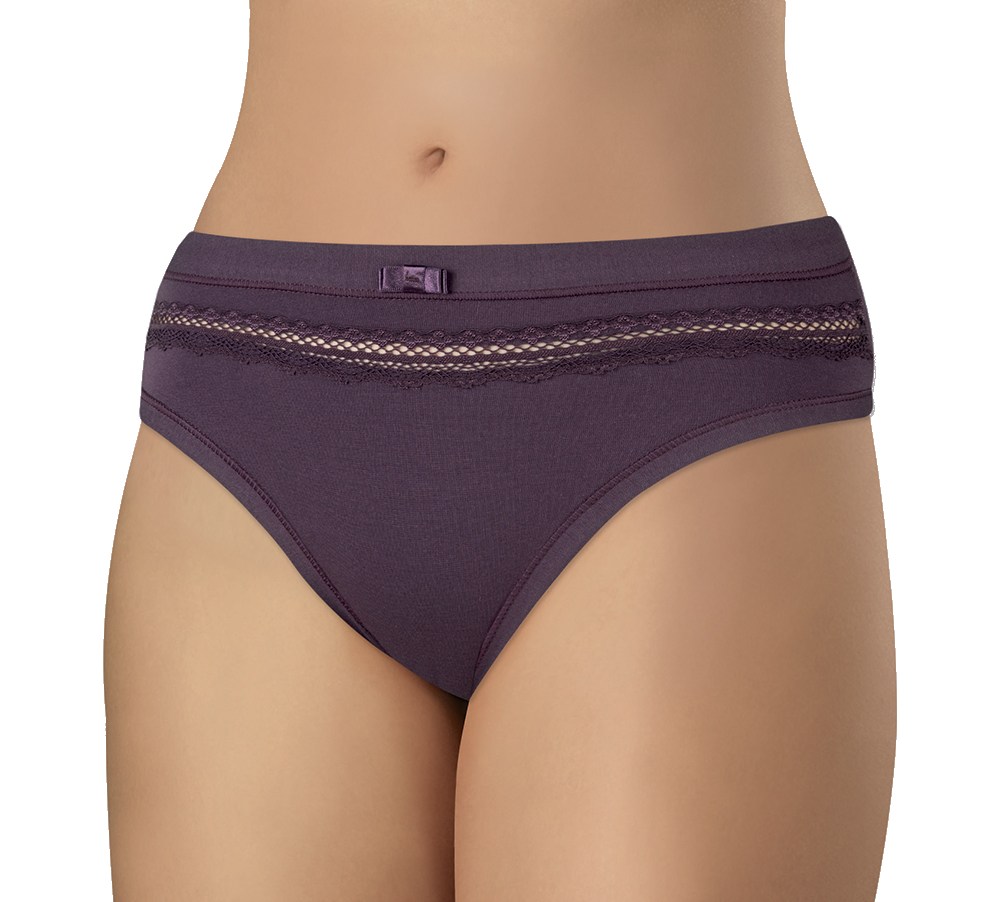 Andrie PS 2890 fialové dámské kalhotky Barva: fialová tmavá, Velikost: XL