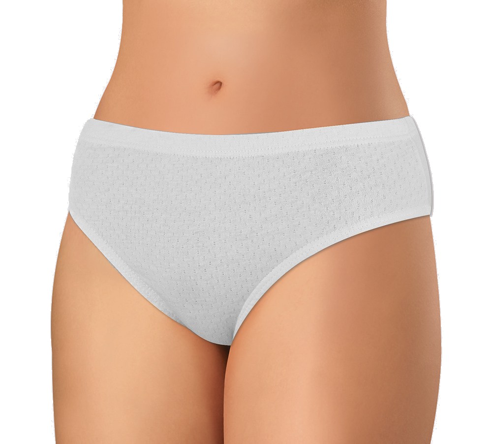 Andrie PS 2923 bílé dámské kalhotky 100% bavlna Barva: bílá, Velikost: L