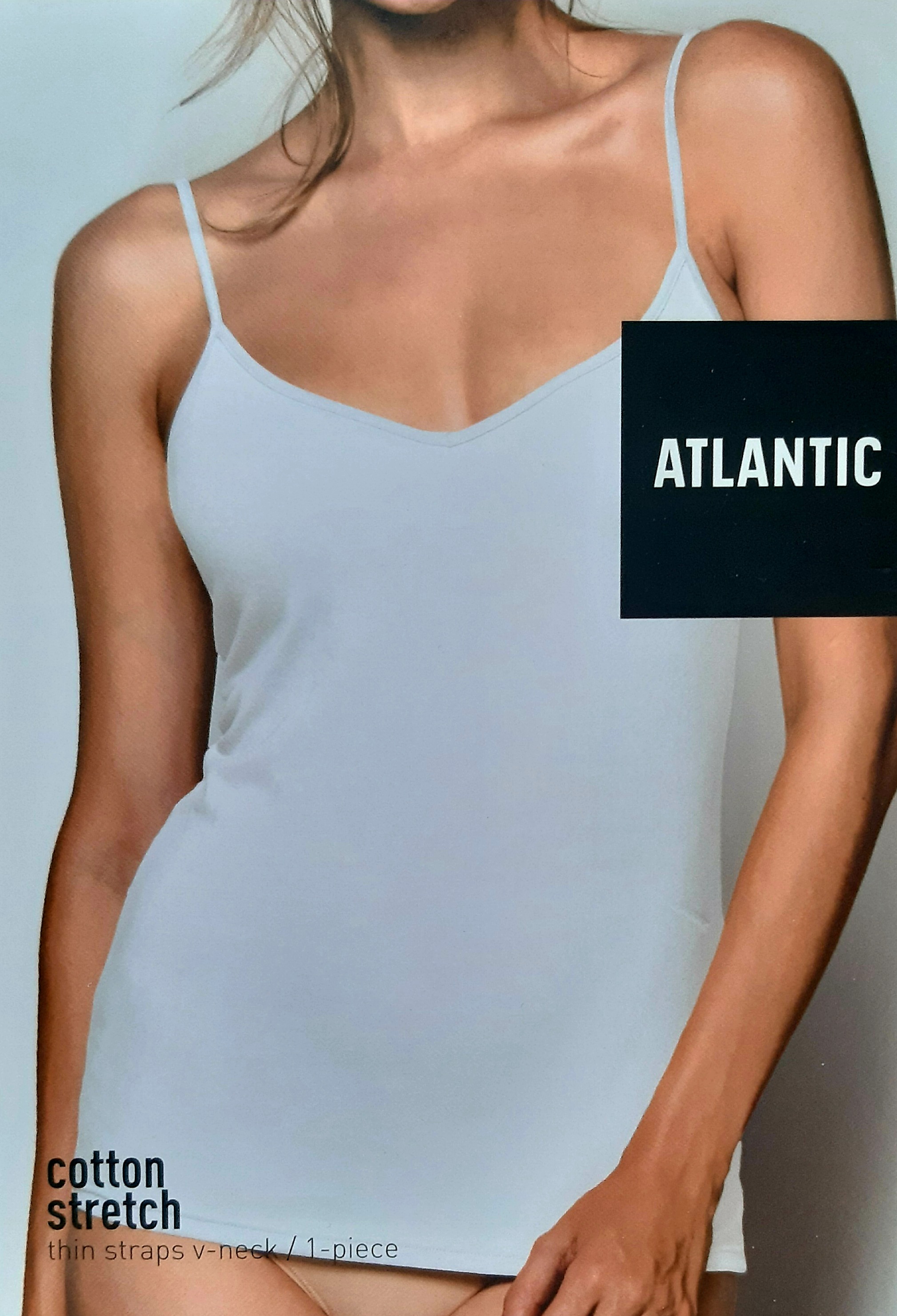 Atlantic 197 bílá dámská košilka Barva: bílá, Velikost: M